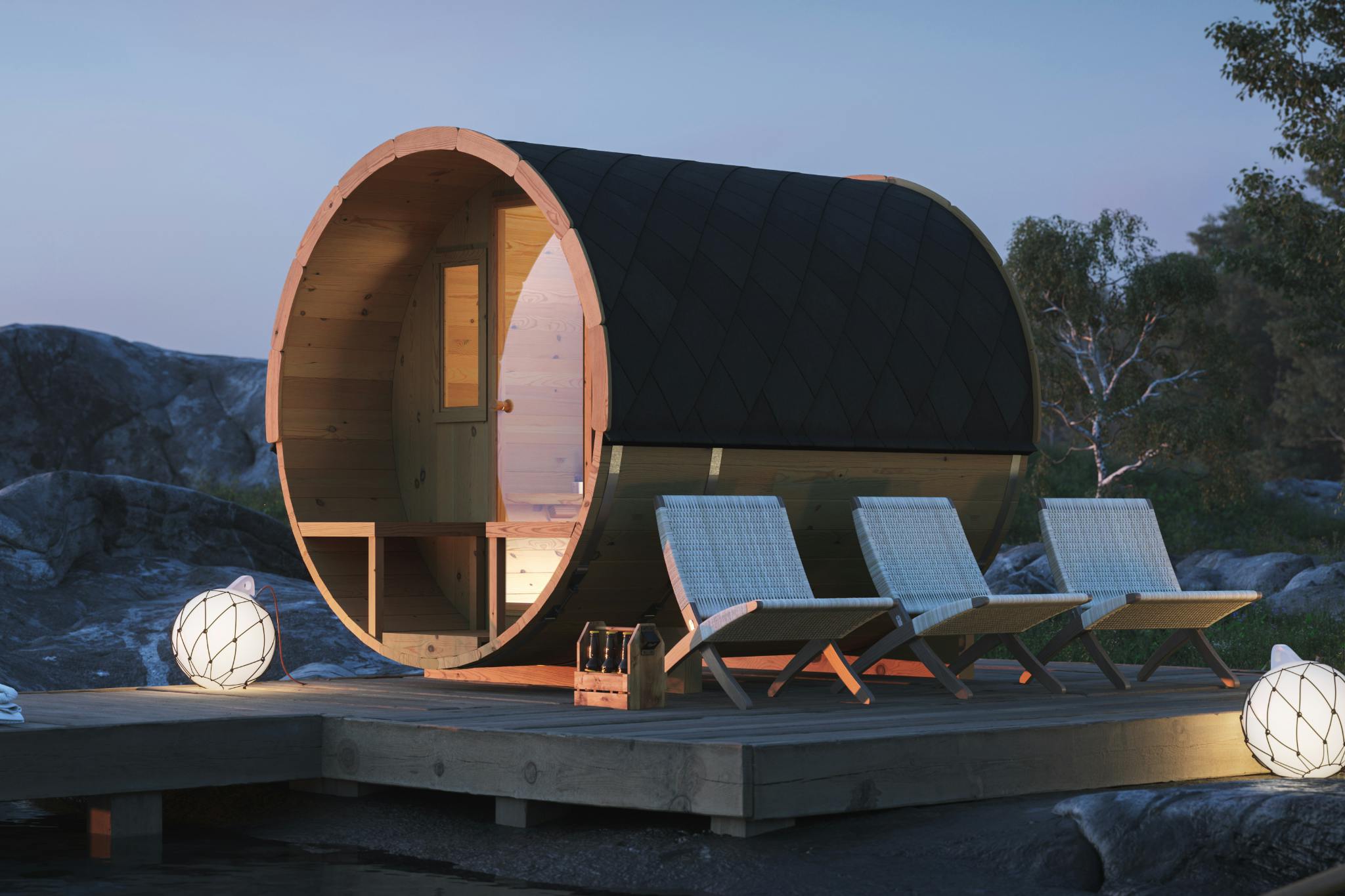 Arvid Outdoor Barrel Sauna (2-4 Person)