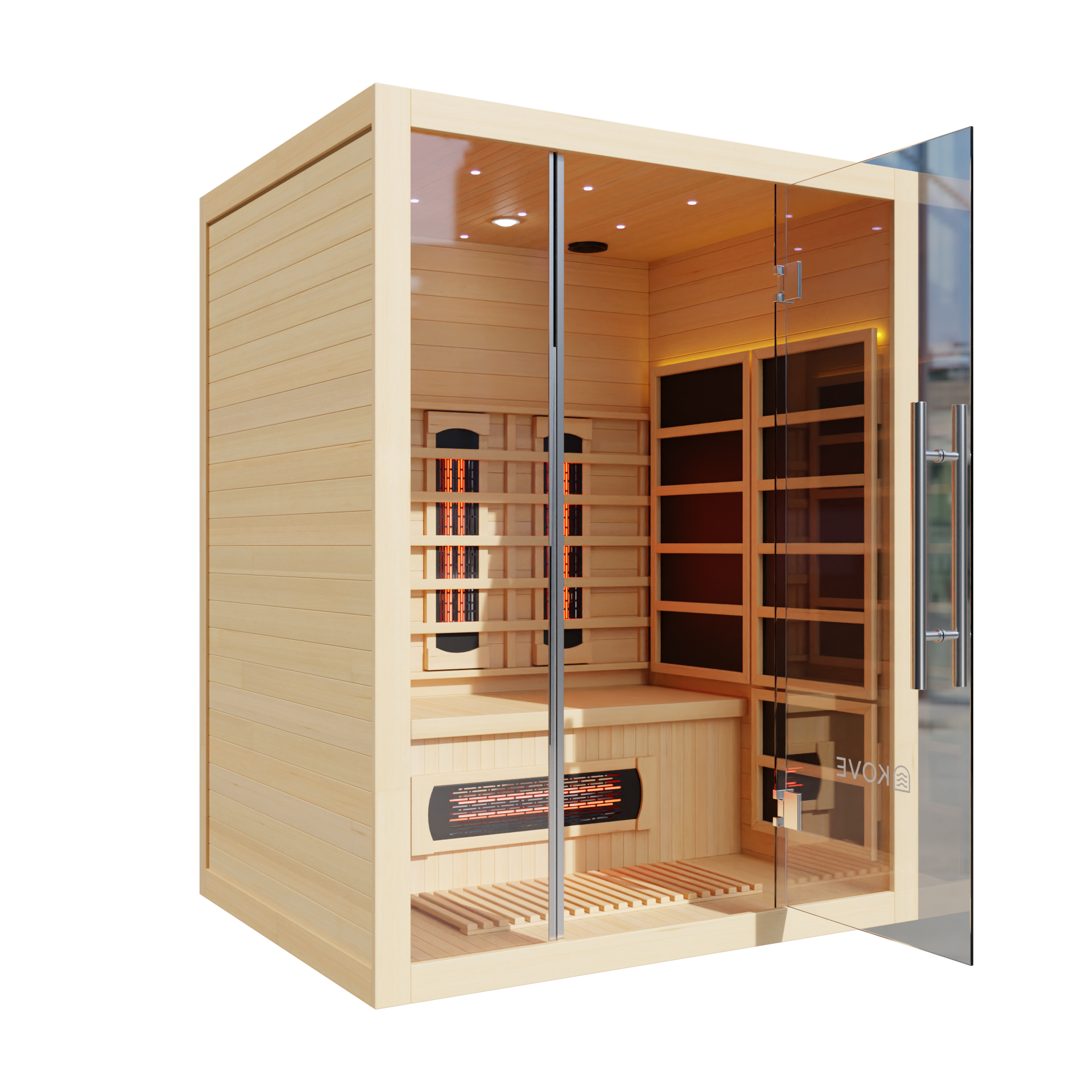 KOVE Full Spectrum Infrared Sauna – 3 Person