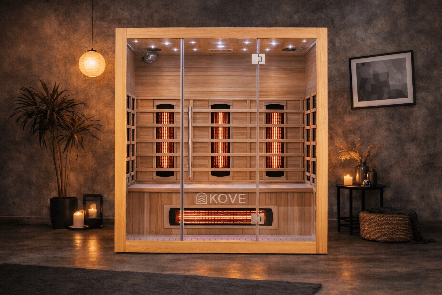 KOVE Full Spectrum Infrared Sauna – 3 Person