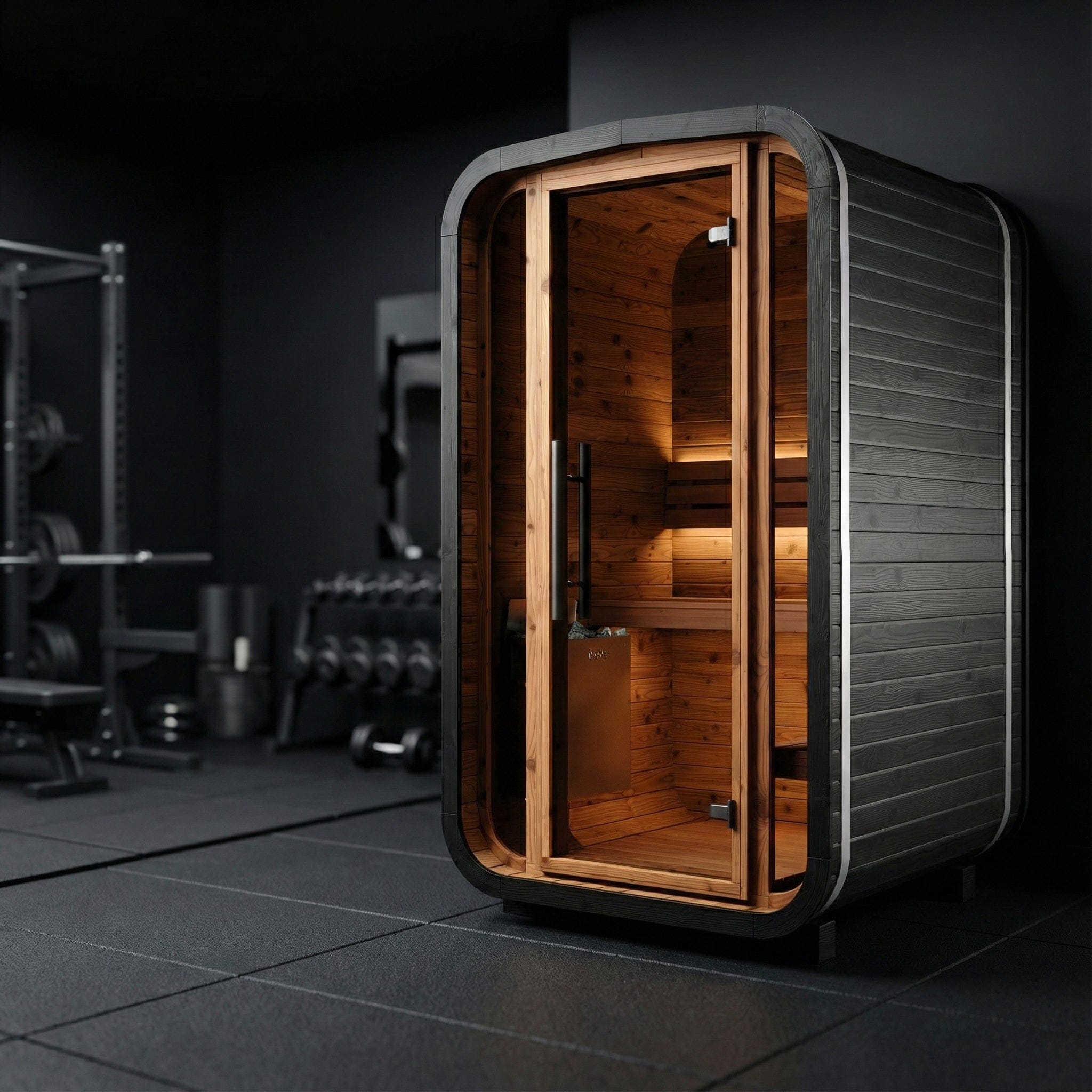 Indoor Cube Sauna (2 Person) in Black